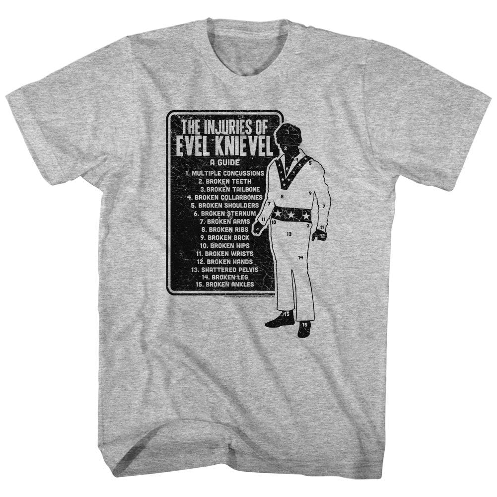 Evel Knievel Injuries Mens T Shirt Kiditude