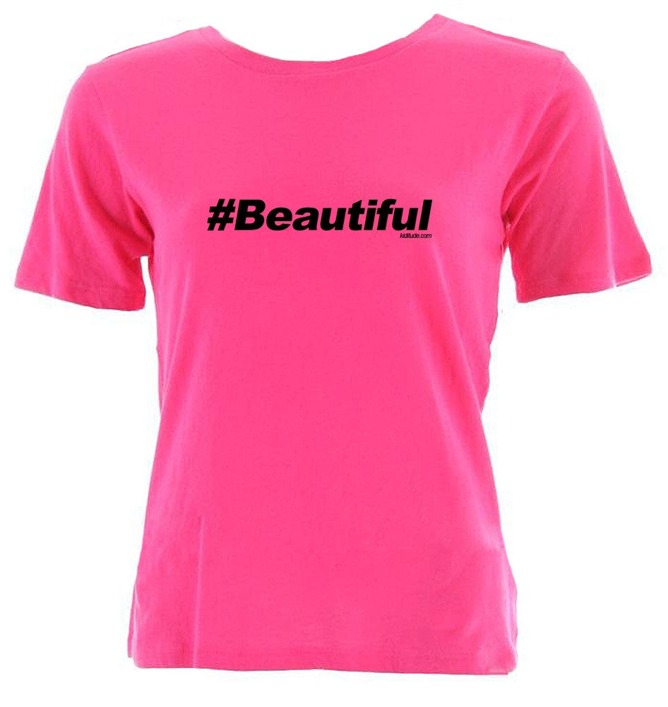 privilegeret Udholde nær ved Hashtag Beautiful Youth Girly T-Shirt - Kiditude